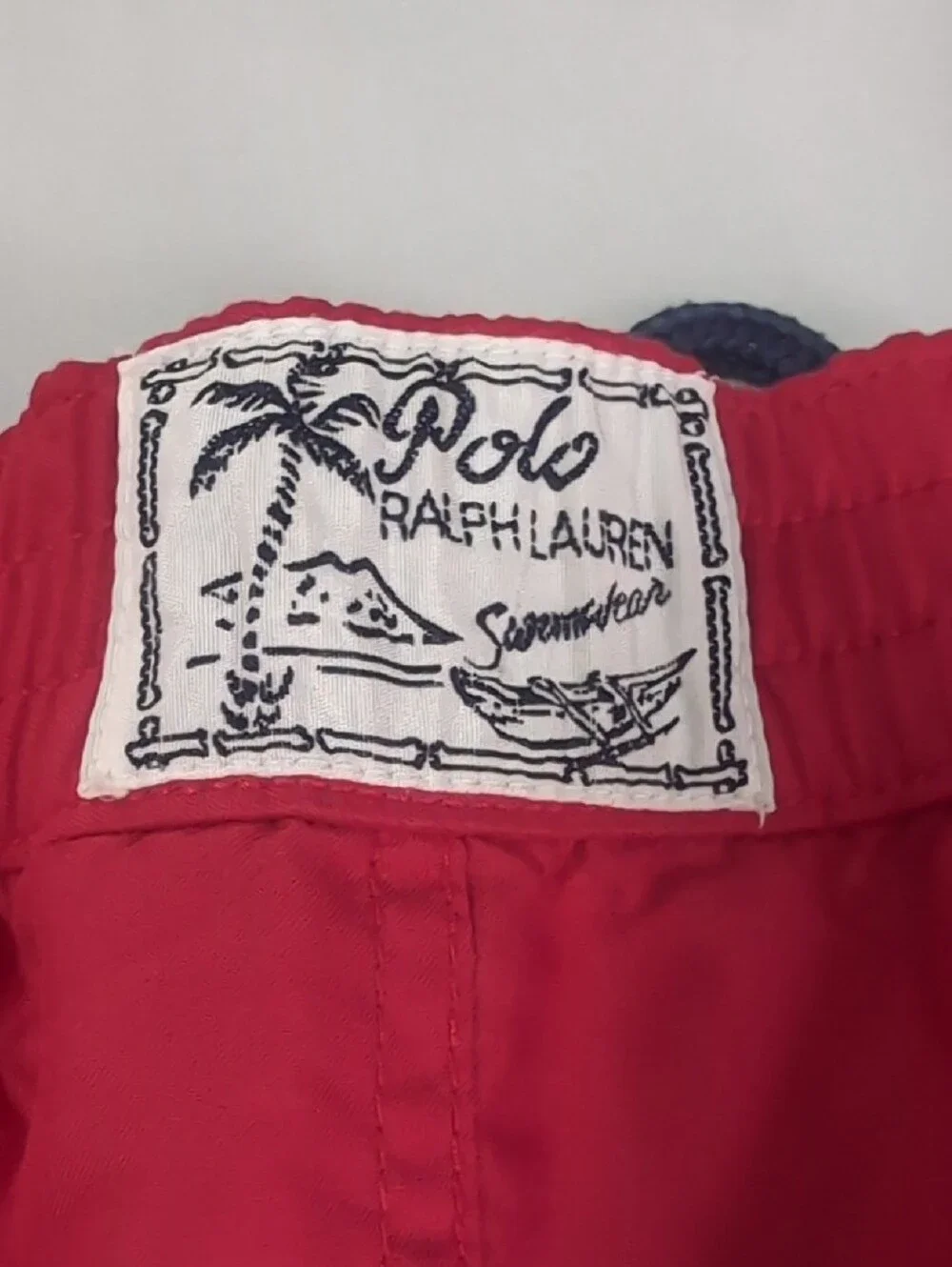 Polo by Ralph Lauren Swim Board Shorts with Navy Logo/LG 14-16 (Kids)